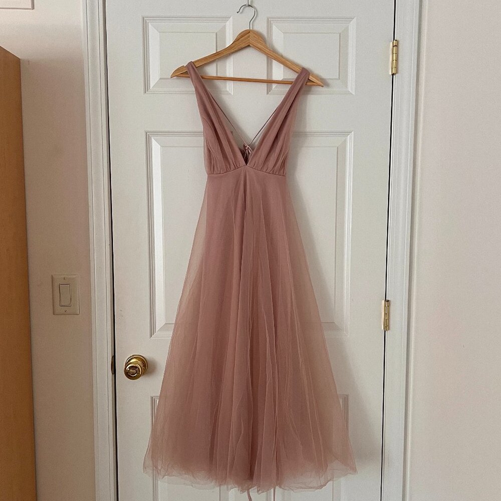 Floaty Dusty Pink Tulle Gown —  Hello Molly